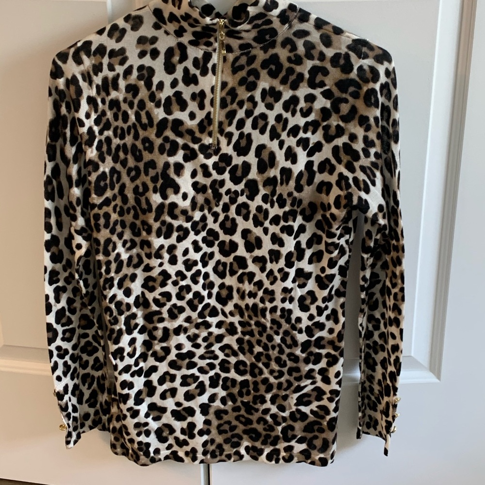 Mock turtle with leopard print